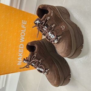 Naked Wolfe Women's Brown Sneakers